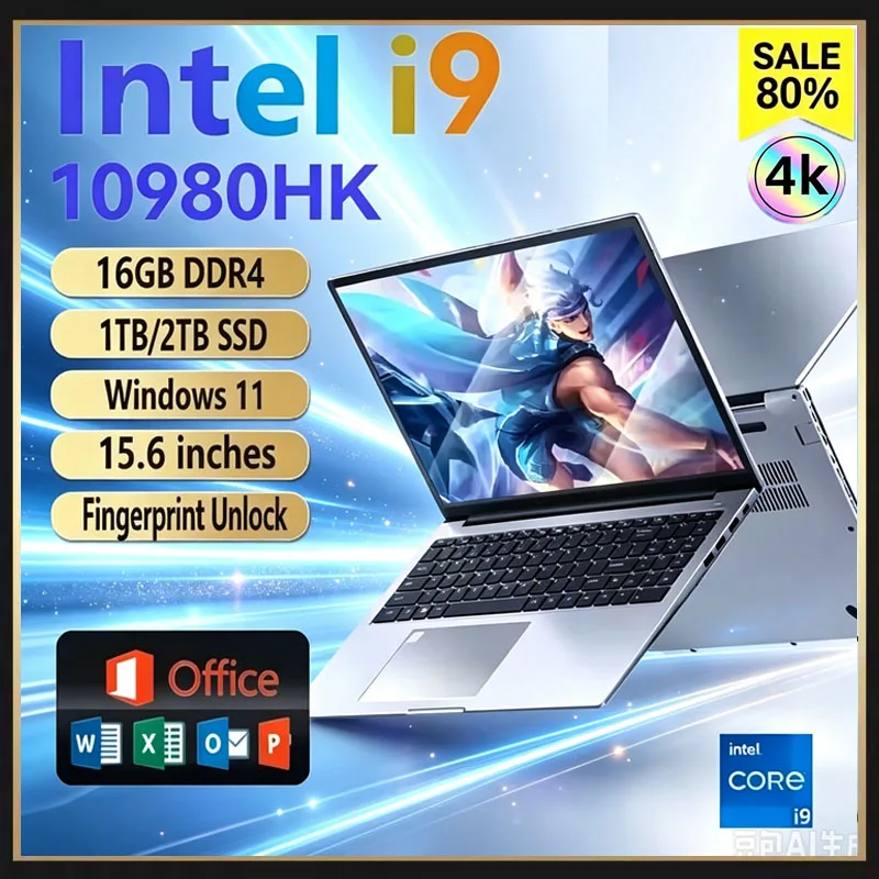 Ddr4 Ram - 15,6-calowy przenośny laptop z procesorem Intel