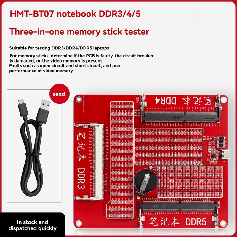 Tester pamięci SCLS DDR3/4/5,  – Ram Memory Module recenzja i cena